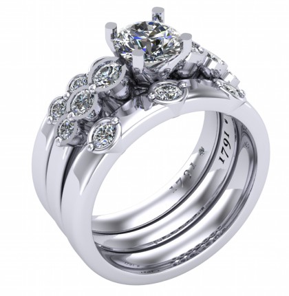 Bolitho Eternity Diamond Band in 18kt White Gold AU